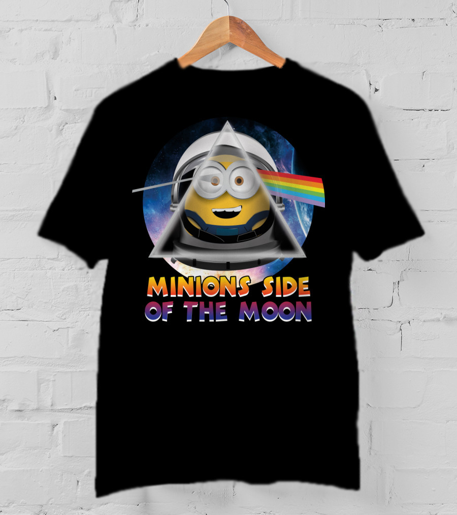 Minions Side Of The Moon Despicable Me Parody Pink Floyd T-Shirt