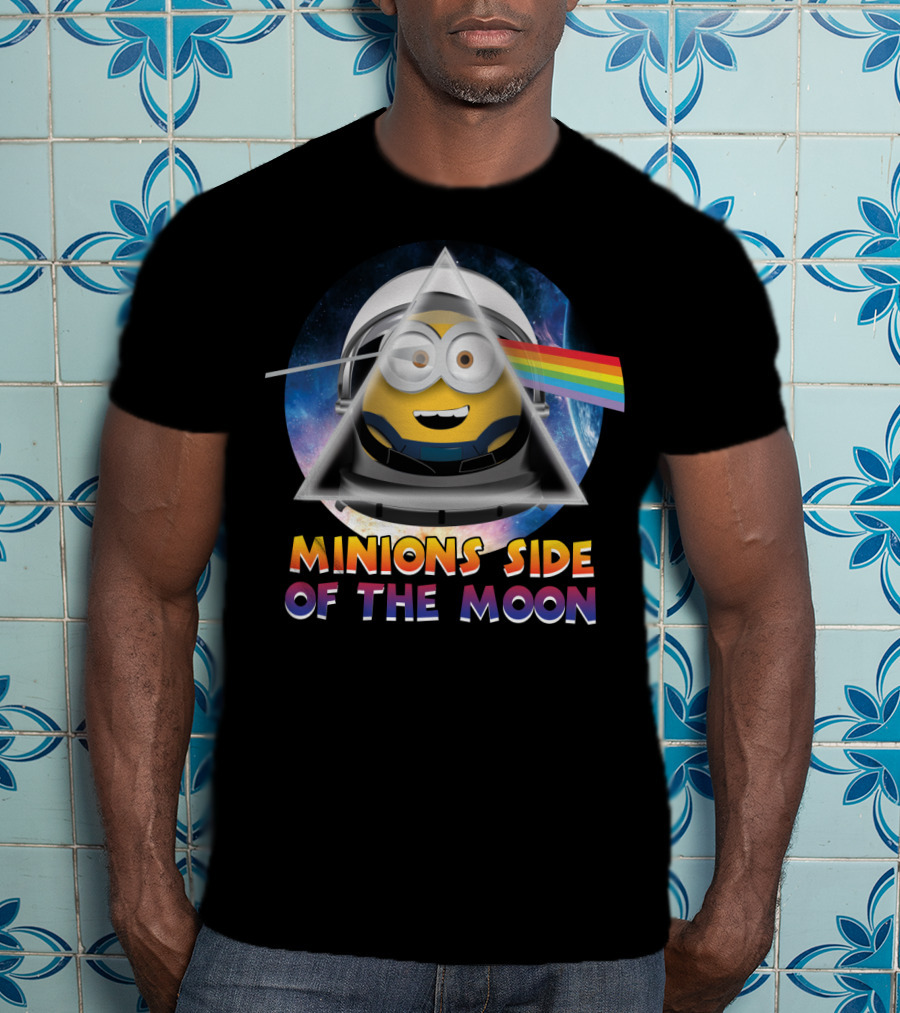 Minions Side Of The Moon Despicable Me Parody Pink Floyd T-Shirt