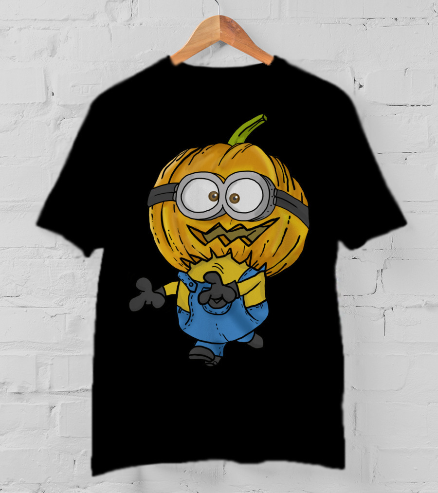 Pumpkin Head Minion Halloween Despicable Me Fun T-Shirt