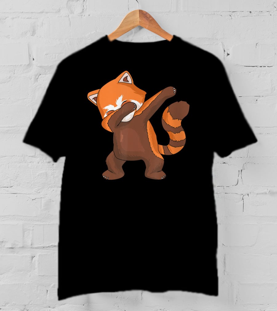 Red Panda Dabbing Dab Dance For Panda Lovers T-Shirt