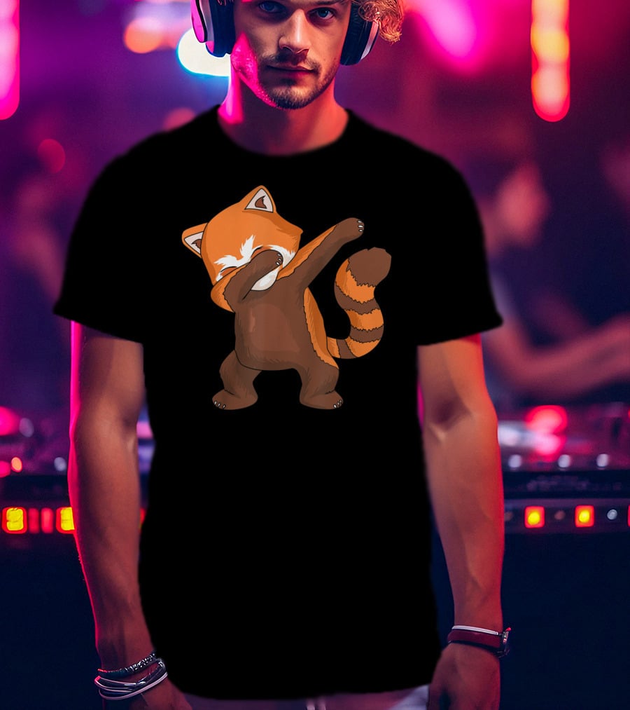 Red Panda Dabbing Dab Dance For Panda Lovers T-Shirt