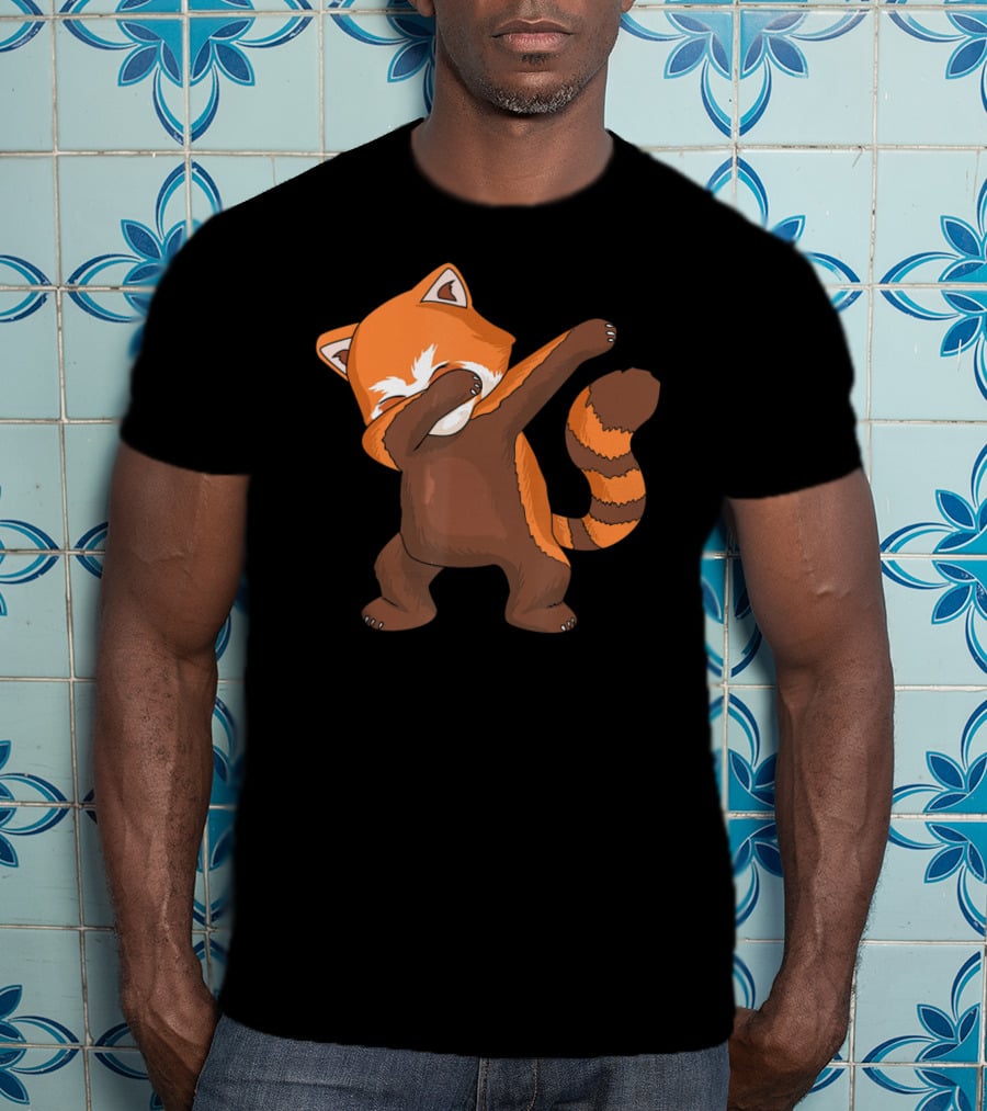 Red Panda Dabbing Dab Dance For Panda Lovers T-Shirt