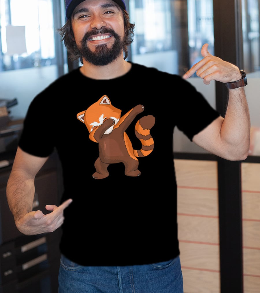 Red Panda Dabbing Dab Dance For Panda Lovers T-Shirt