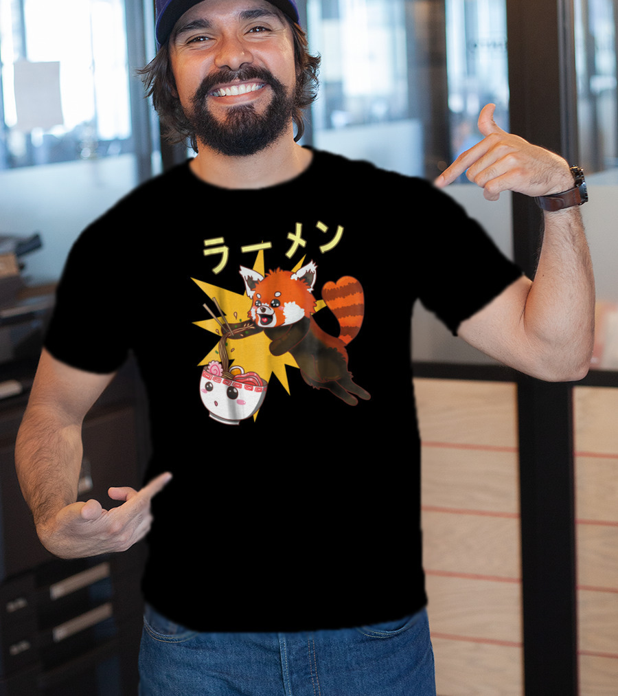 Red Panda Ramen Noodle Lover T-Shirt