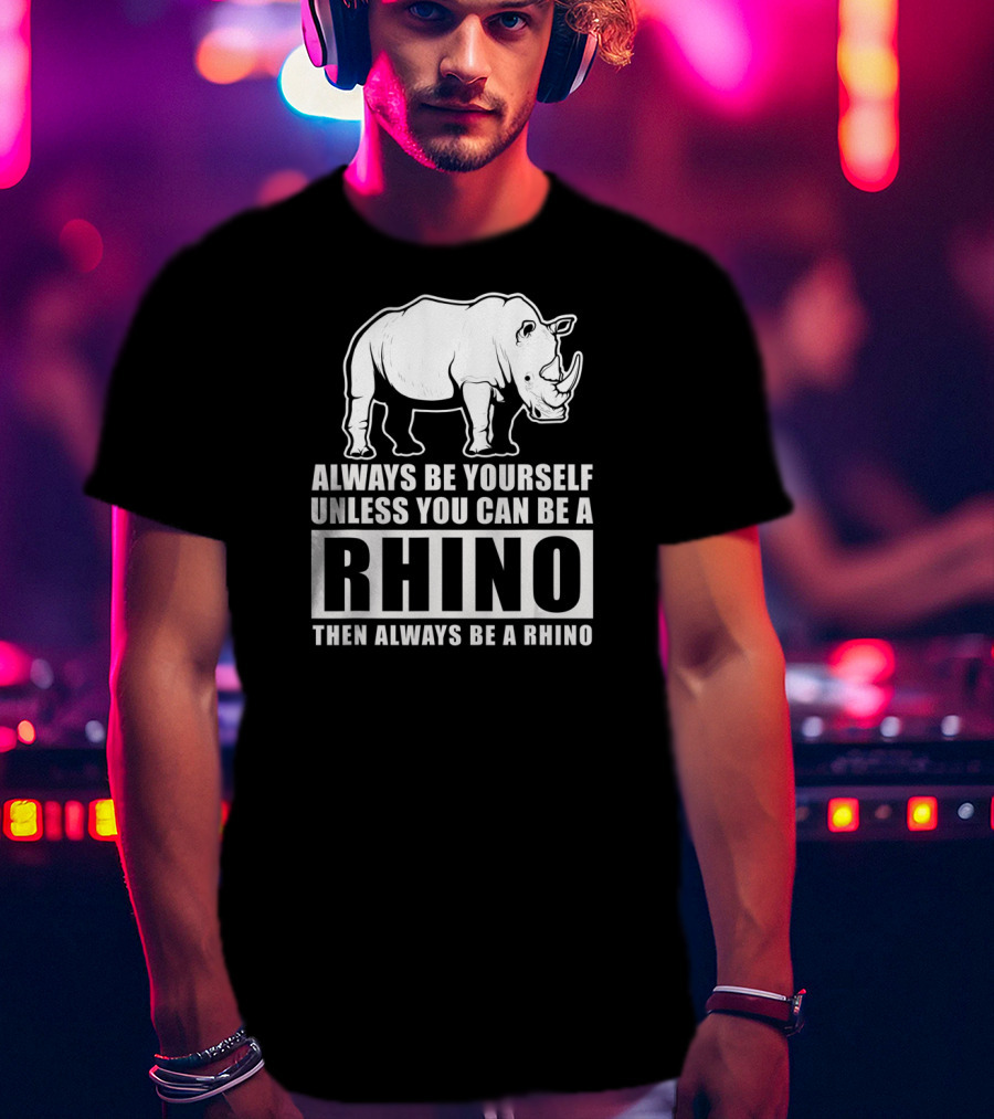 Always Be Yourself Unless You Can Be A Rhino Then Always Be A Rhino T-Shirt
