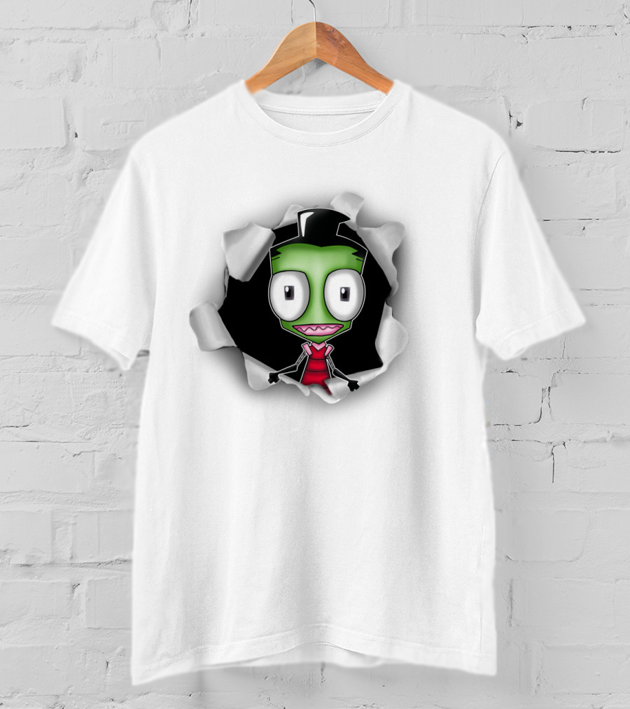 3D Hole Gir Invader Zim T-Shirt