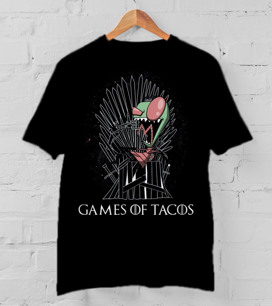 Games Of Tacos Gir Invader Zim Thrones T-Shirt
