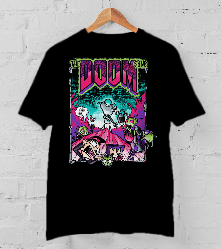 The Doom Song Invader Zim Gir Comic T-Shirt