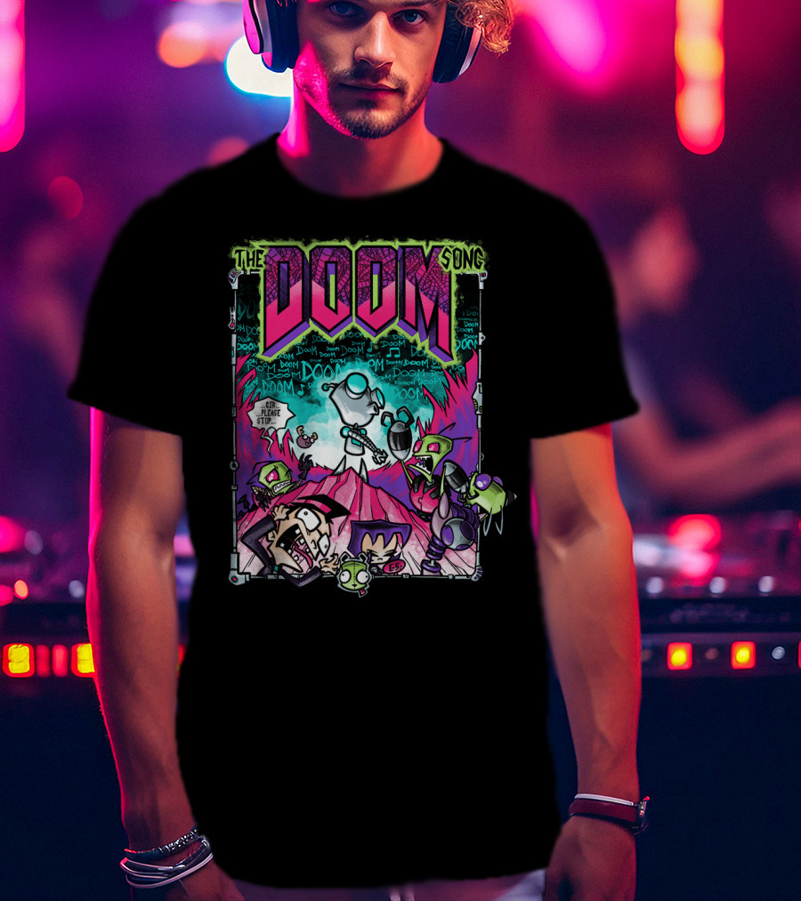 The Doom Song Invader Zim Gir Comic T-Shirt