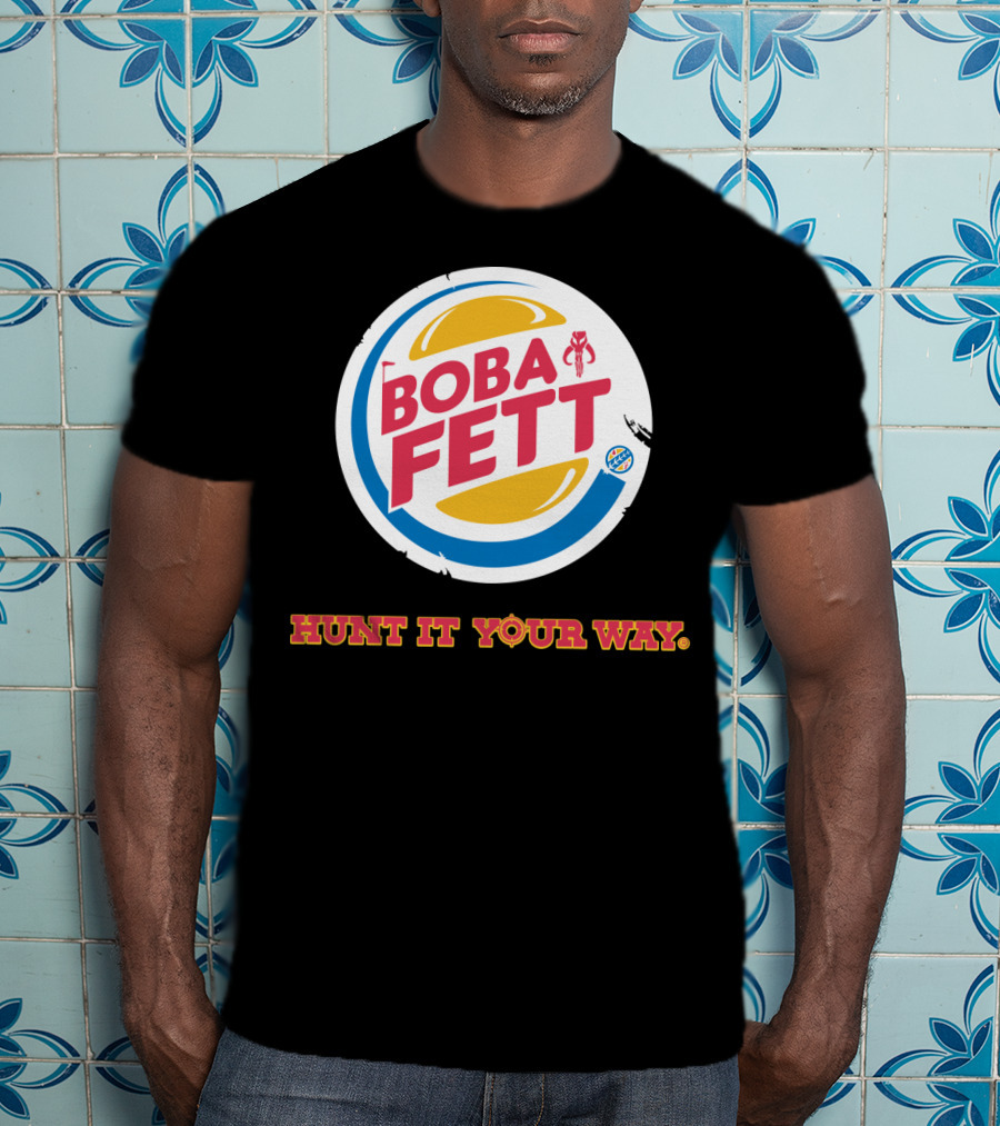 Hunt It Your Way Boba Fett Star Wars Burger T-Shirt