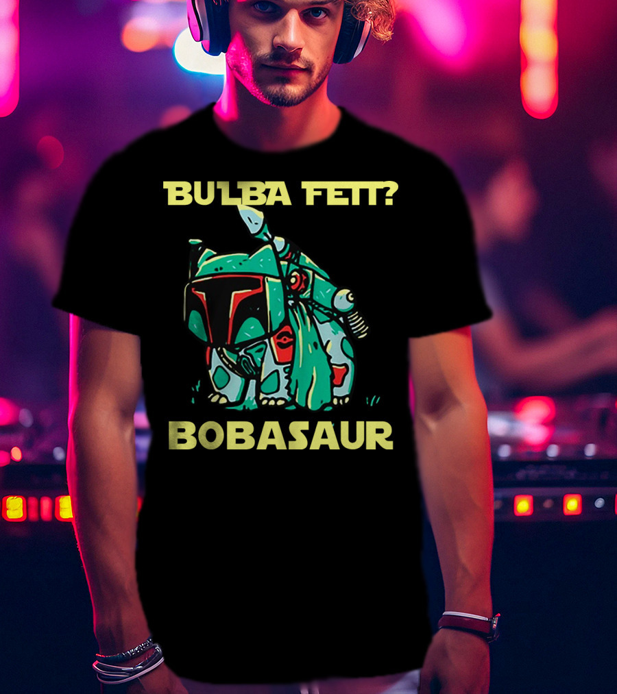Bulba Fett Bobasaur Star Wars Crossover T-Shirt