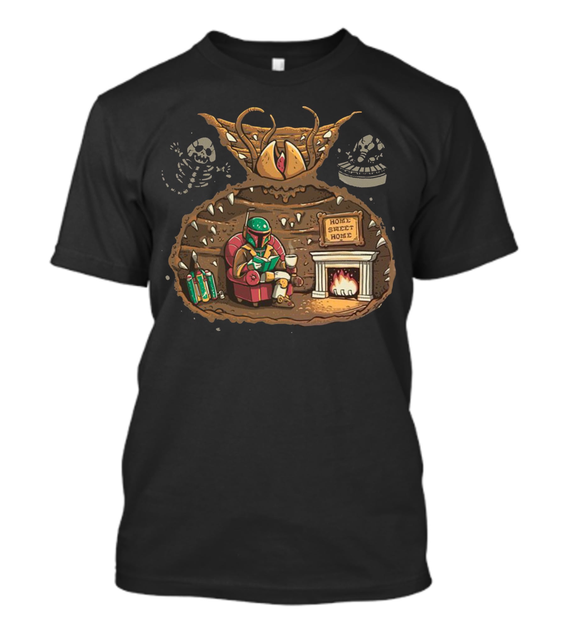 Acceptance Boba Fett Home Sweet Home Sarlacc Pit Star Wars T-Shirt