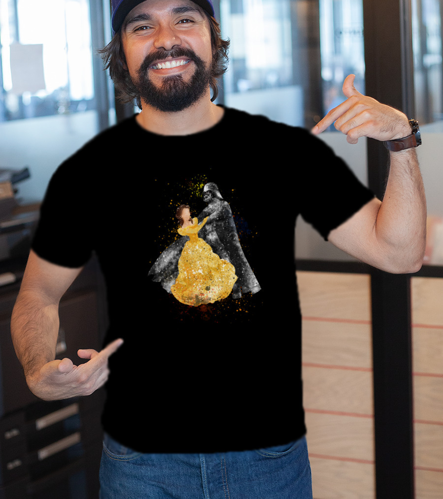 Dancing With Beauty And Darth Vader Star Wars Crossover T-Shirt
