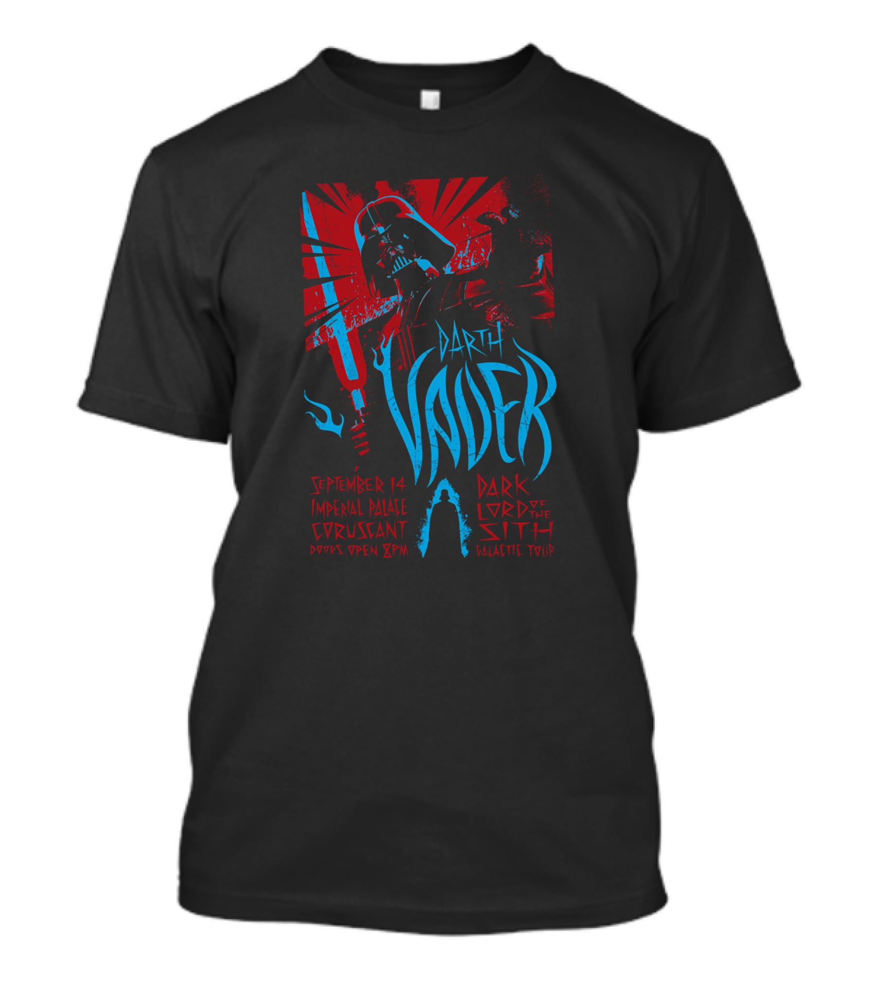 September 14 Imperial Palace Coruscant Darth Vader Dark Lord Of The Sith Galactic Tour T-Shirt