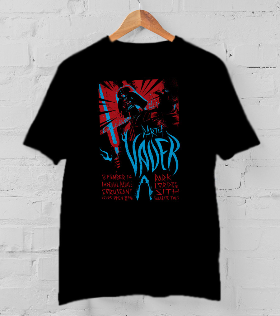 September 14 Imperial Palace Coruscant Darth Vader Dark Lord Of The Sith Galactic Tour T-Shirt