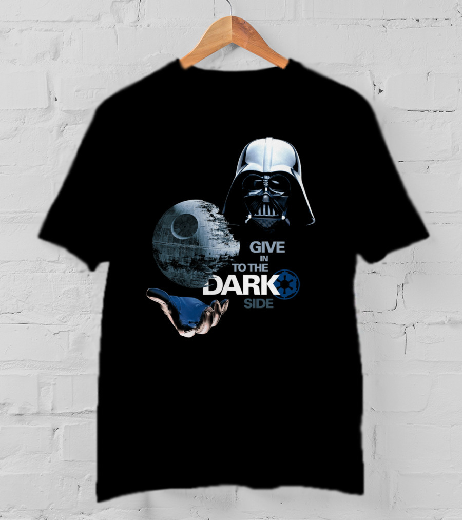 Darth Vader Star Wars Give In To The Dark Side With Death Star T-Shirt