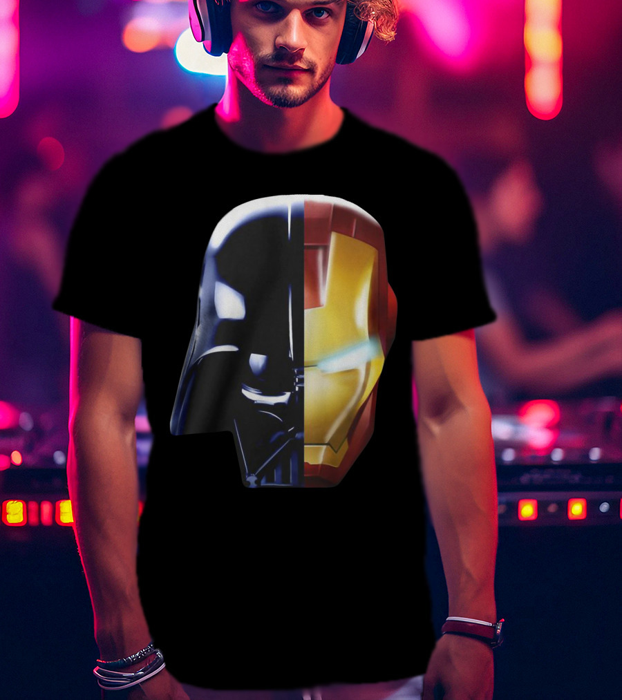 Iron Darth Man Vader Star Wars Marvel Mashup T-Shirt