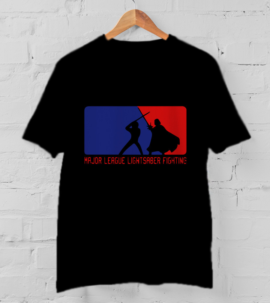 Major League Lightsaber Fighting Darth Vader Star Wars T-Shirt