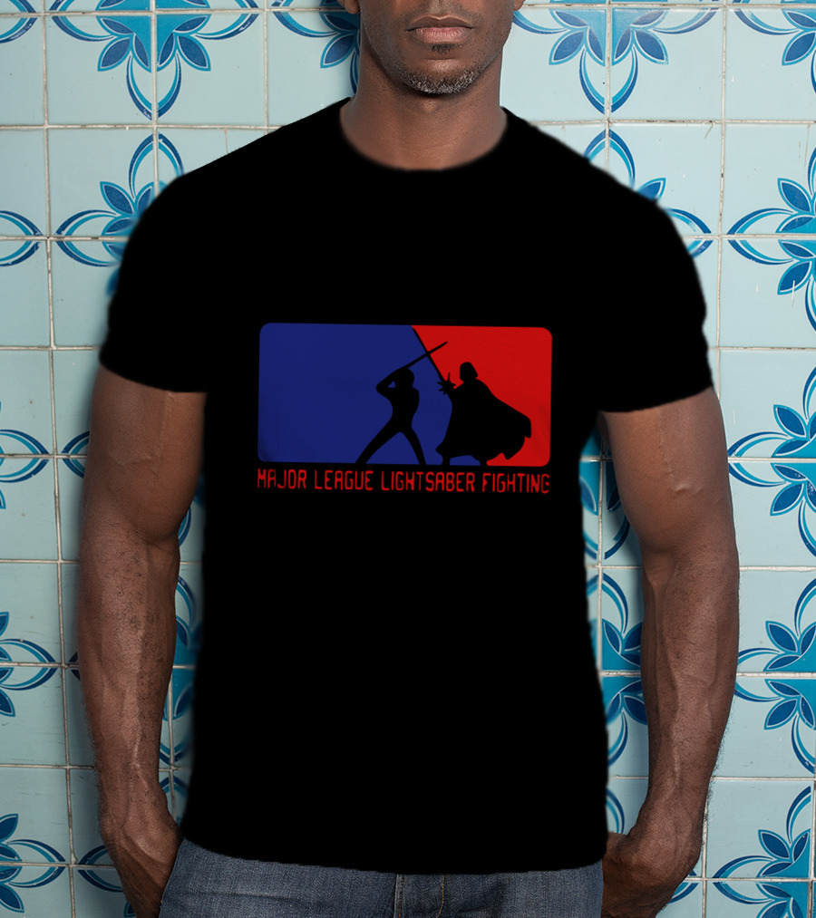 Major League Lightsaber Fighting Darth Vader Star Wars T-Shirt