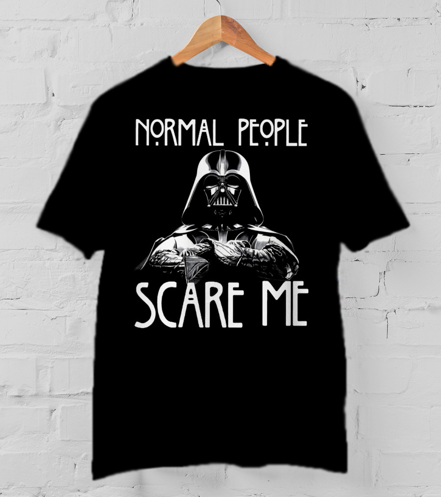 Normal People Scare Me Darth Vader Star Wars Halloween T-Shirt