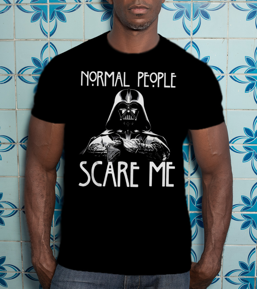 Normal People Scare Me Darth Vader Star Wars Halloween T-Shirt