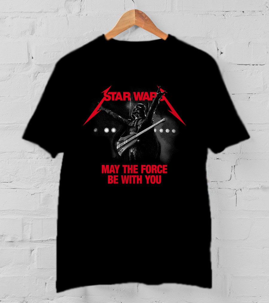Star Wars Darth Vader Rock Star May The Force Be With You T-Shirt