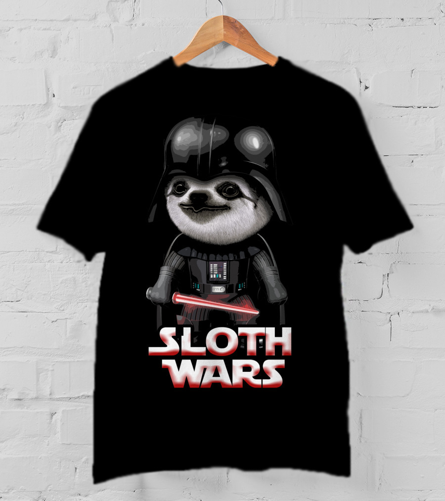 Sloth Wars Funny Darth Vader Star Wars T-Shirt