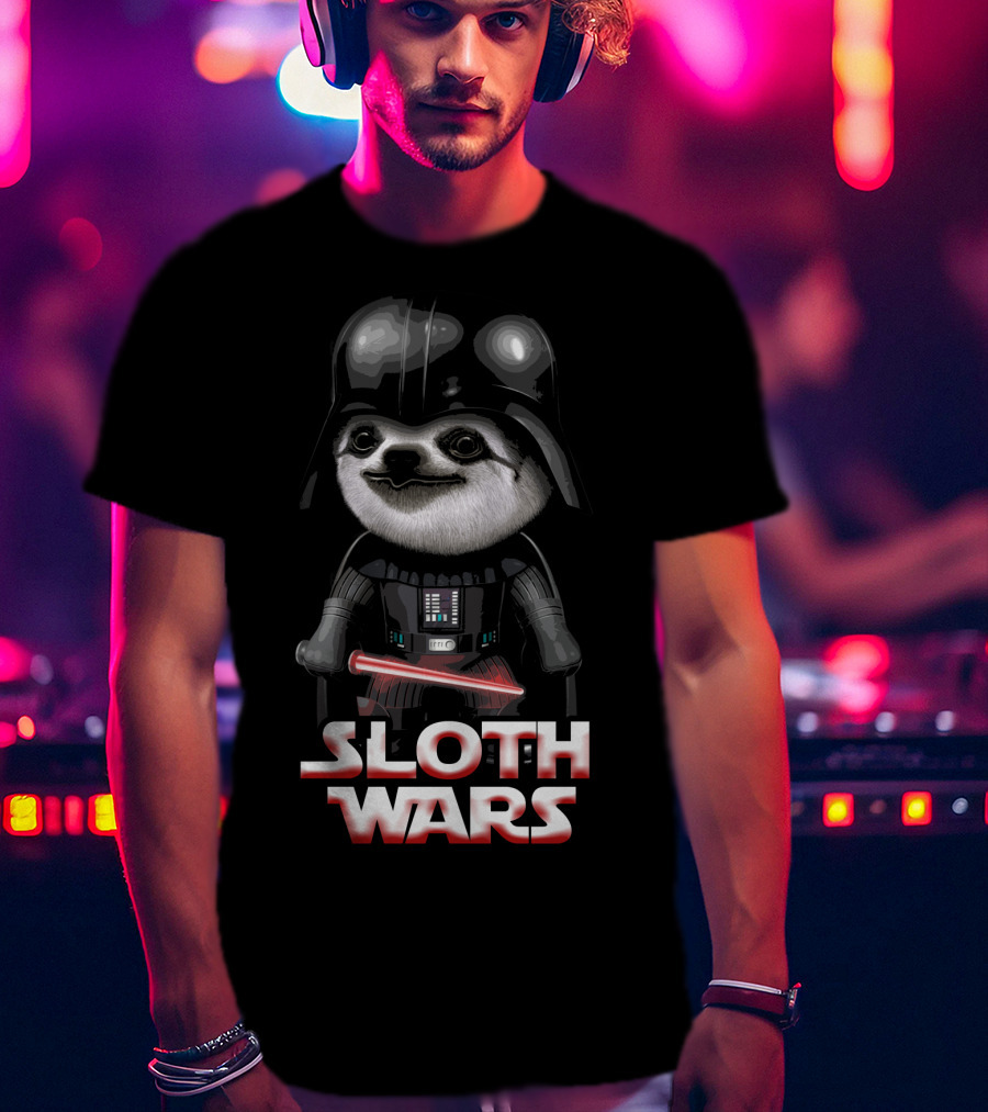 Sloth Wars Funny Darth Vader Star Wars T-Shirt