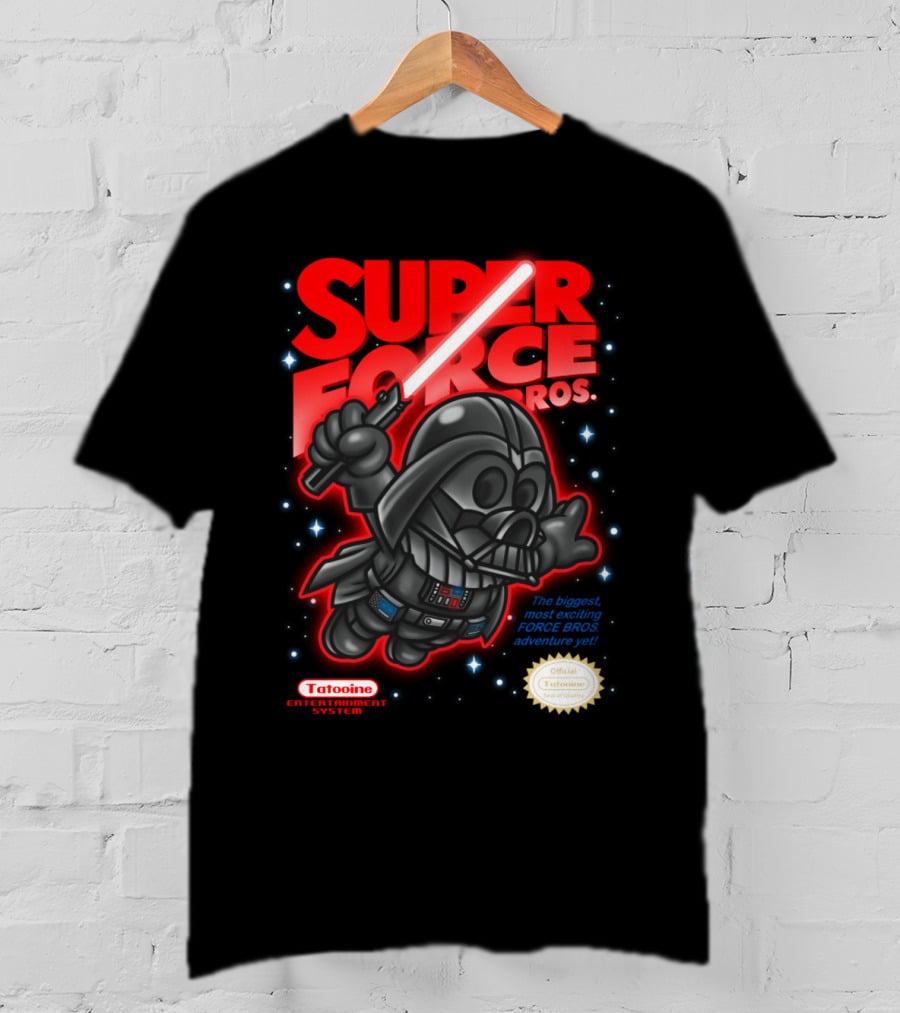 Super Force Bros Darth Vader Tatooine Entertainment System Adventure T-Shirt