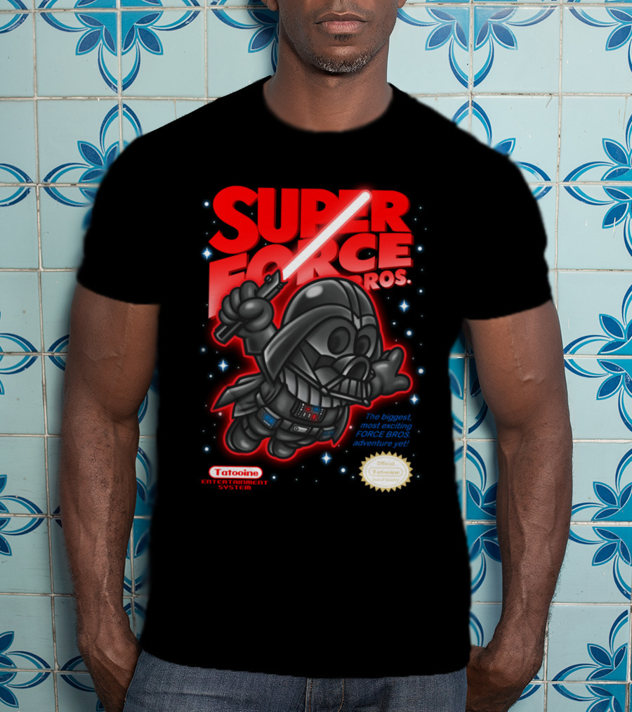 Super Force Bros Darth Vader Tatooine Entertainment System Adventure T-Shirt
