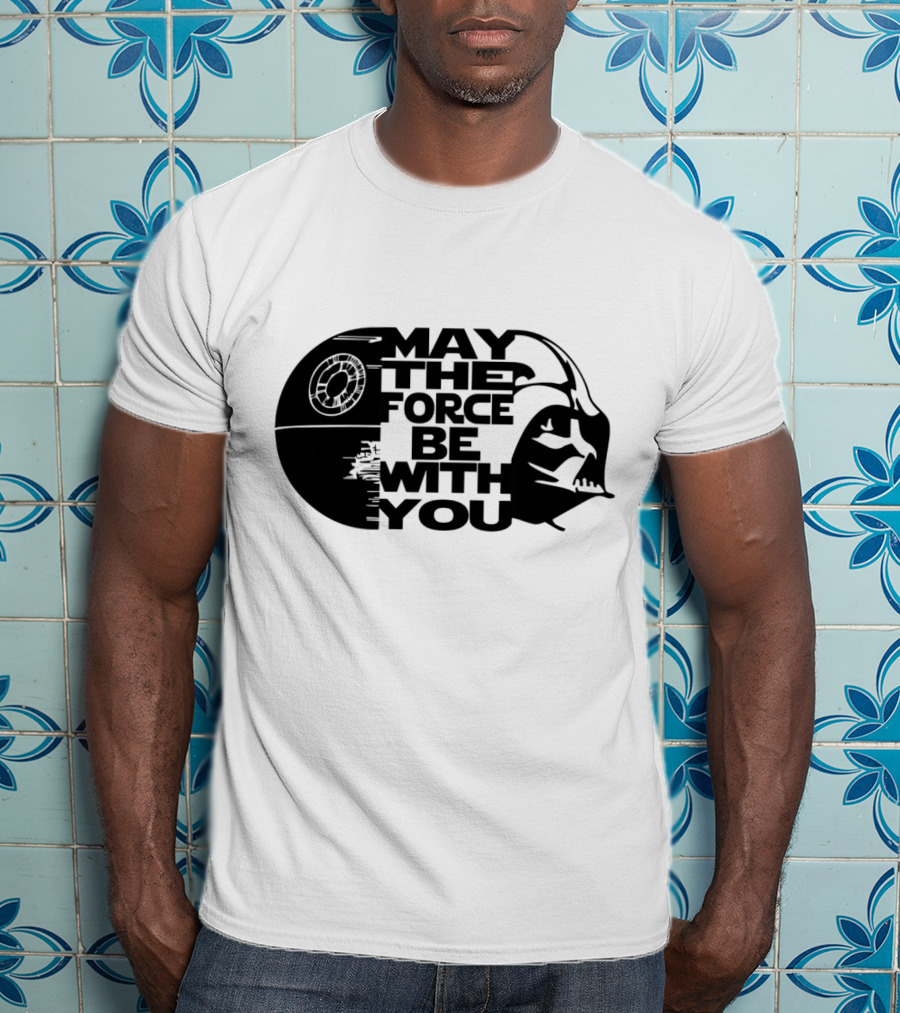 May The Force Be With You Death Star Darth Vader Star Wars T-Shirt