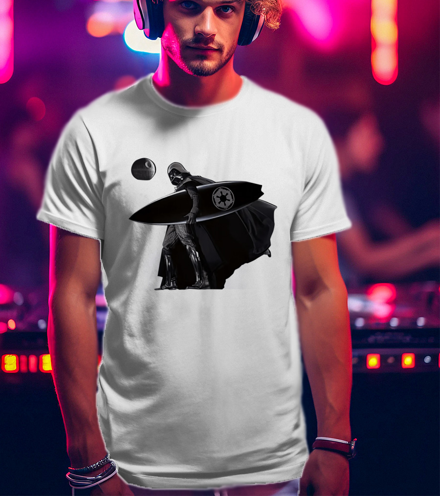 Darth Vader Surfing Dark Side Star Wars Imperial T-Shirt