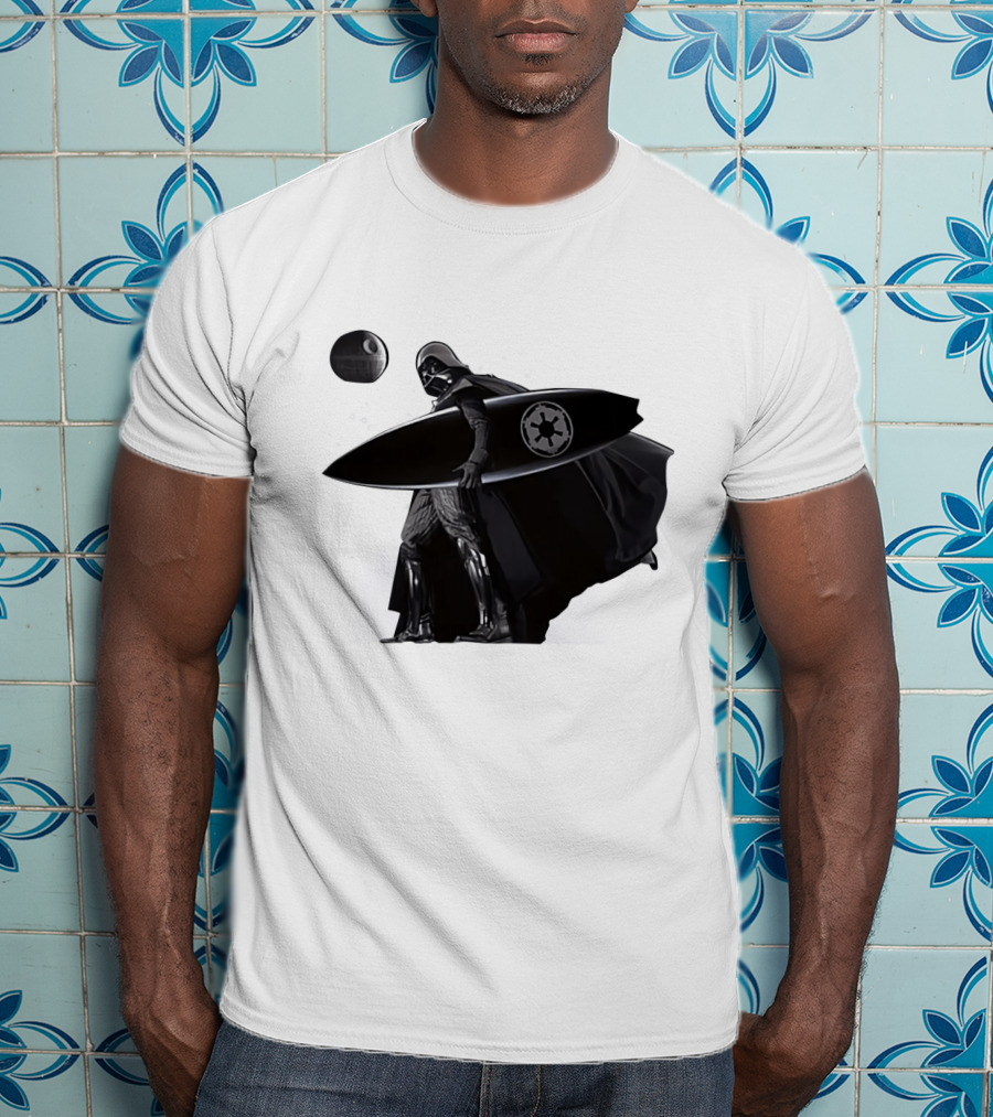 Darth Vader Surfing Dark Side Star Wars Imperial T-Shirt