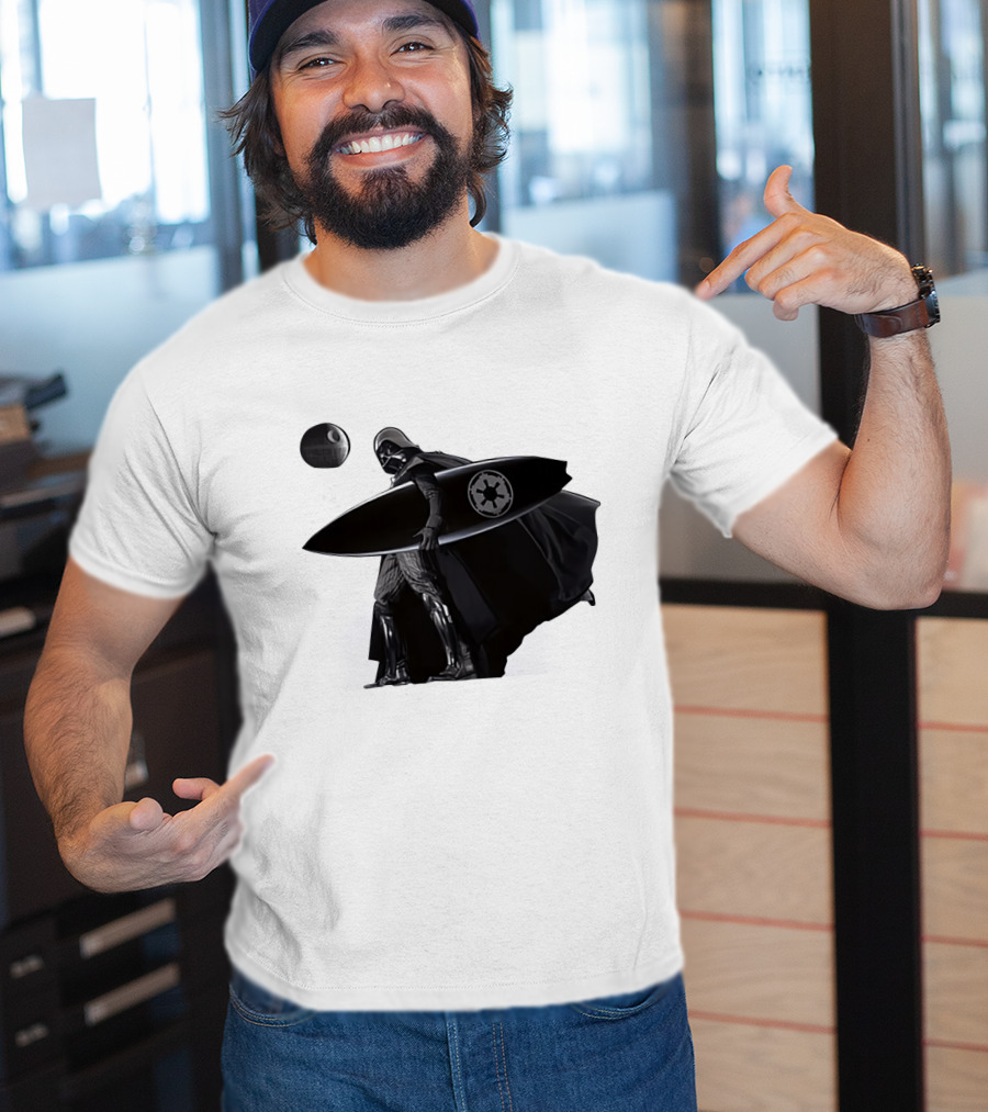 Darth Vader Surfing Dark Side Star Wars Imperial T-Shirt