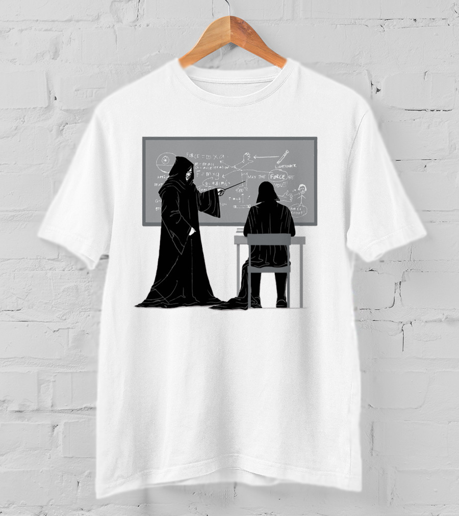 Teach The Force Darth Vader Dark Side Star Wars Classroom T-Shirt