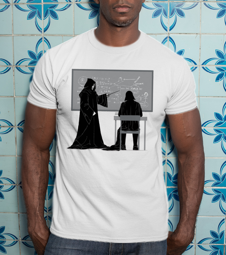 Teach The Force Darth Vader Dark Side Star Wars Classroom T-Shirt