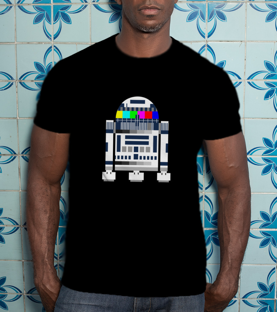 Classic R2 D2 Droid Star Wars TV Screen Elements T-Shirt