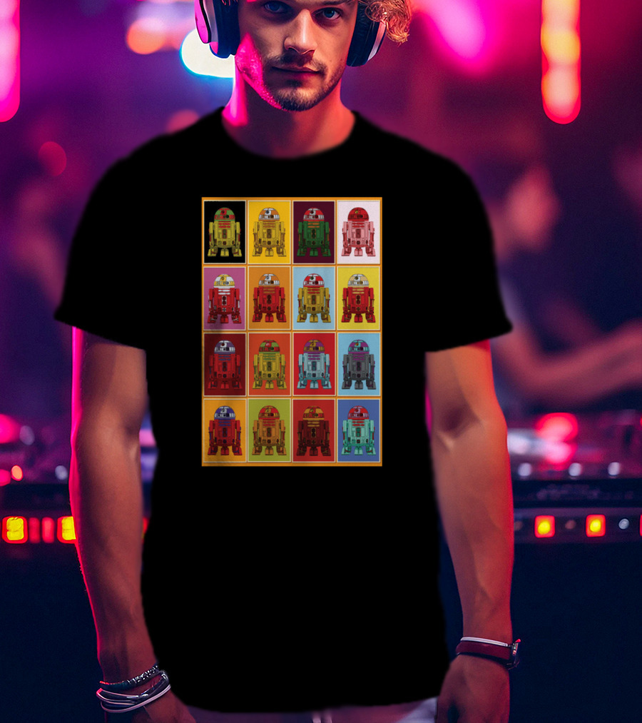 Retro Classic R2 D2 Droids Star Wars Pop T-Shirt