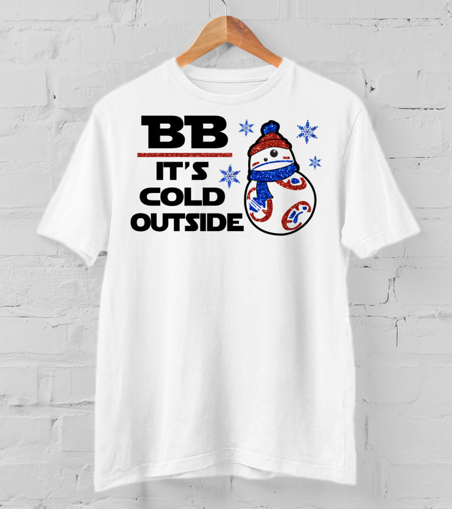 BB-8 It's Cold Outside Winter Holiday Droids Star Wars T-Shirt