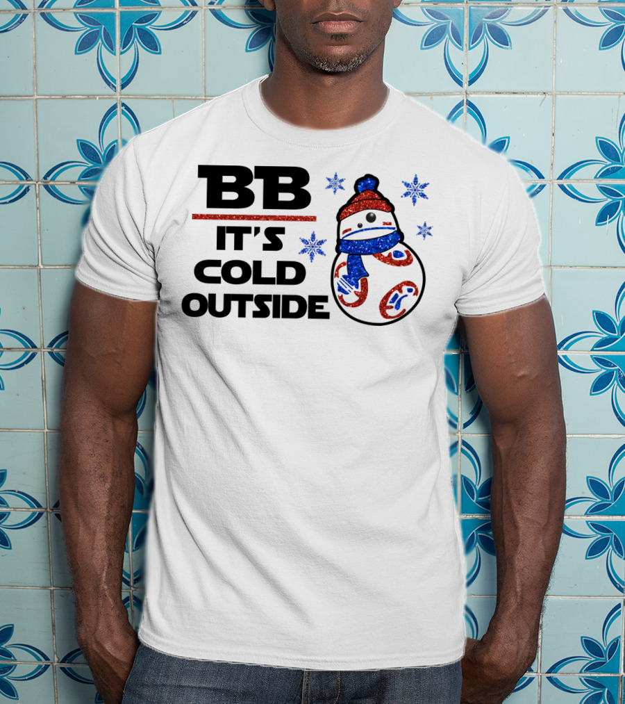 BB-8 It's Cold Outside Winter Holiday Droids Star Wars T-Shirt