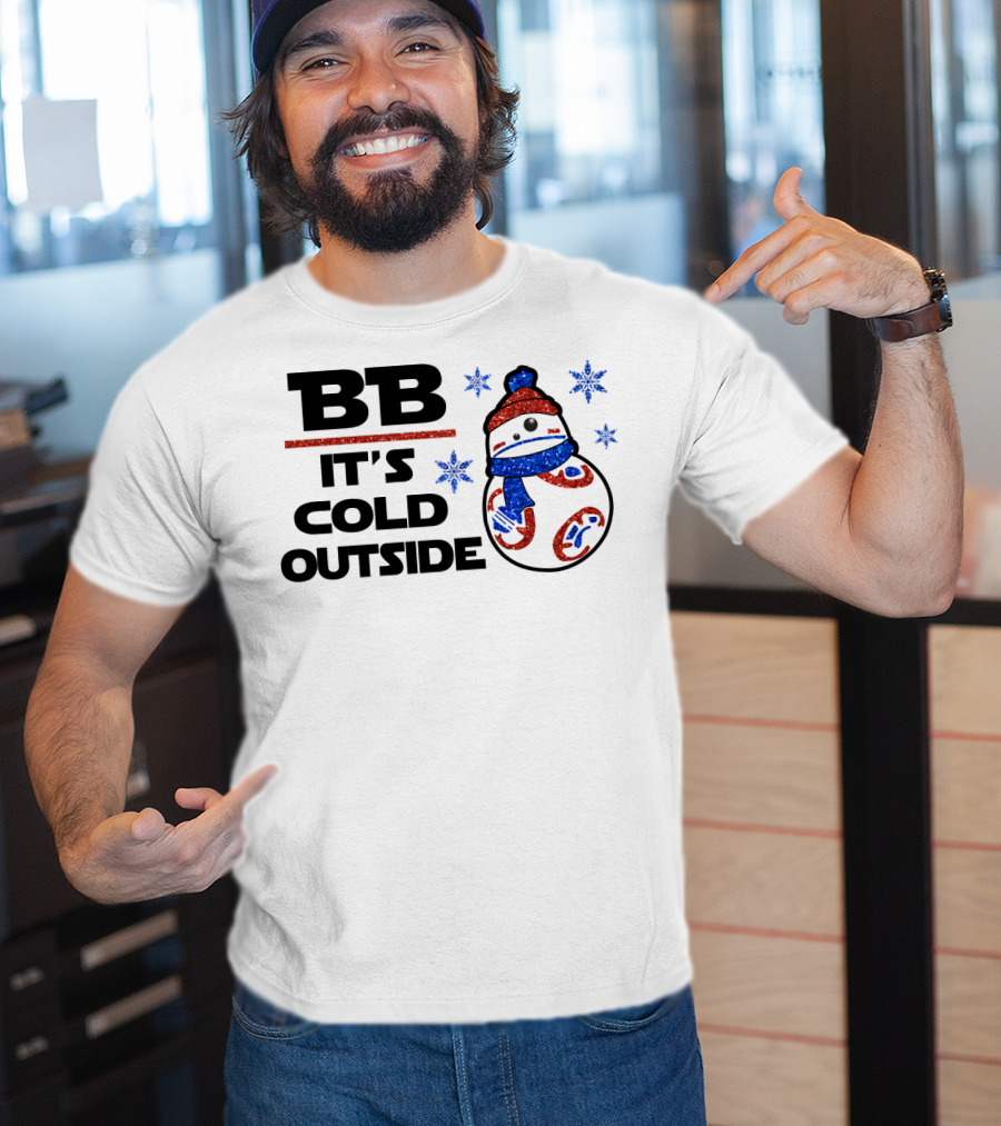 BB-8 It's Cold Outside Winter Holiday Droids Star Wars T-Shirt