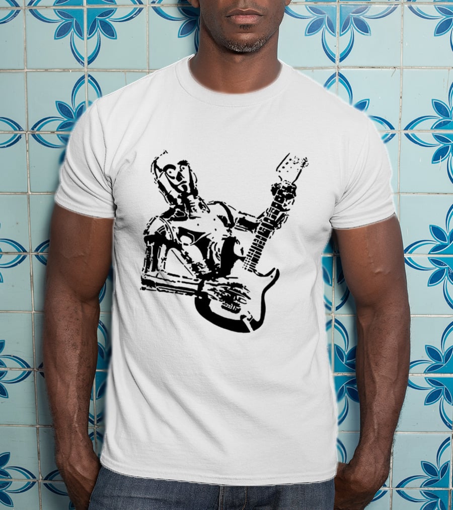 C 3PO Guitar Playing Droids Star Wars T-Shirt