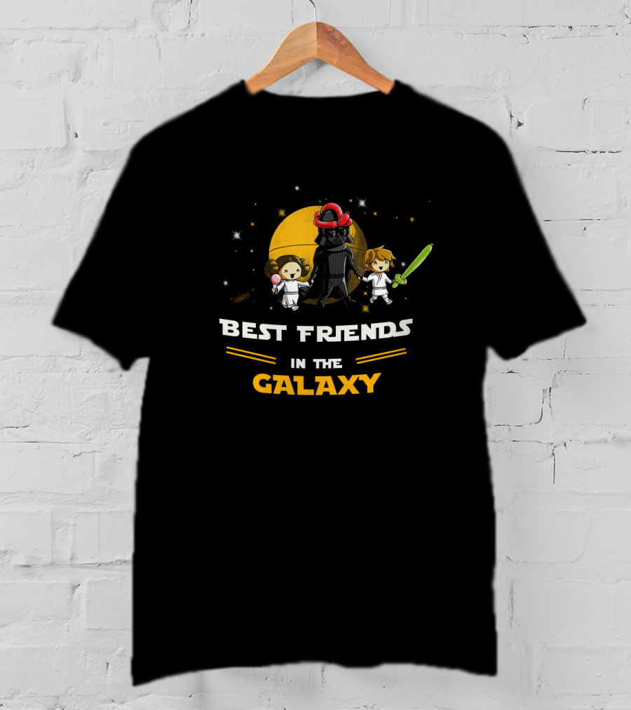 Best Friends In The Galaxy Father's Day Star Wars Daughter And Son T-Shirt