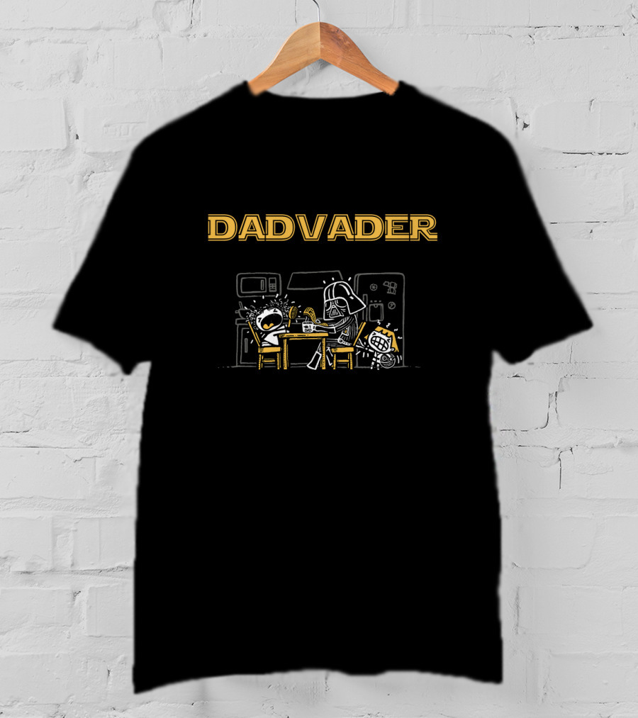 Dadvader Father's Day Star Wars Breakfast Scene T-Shirt
