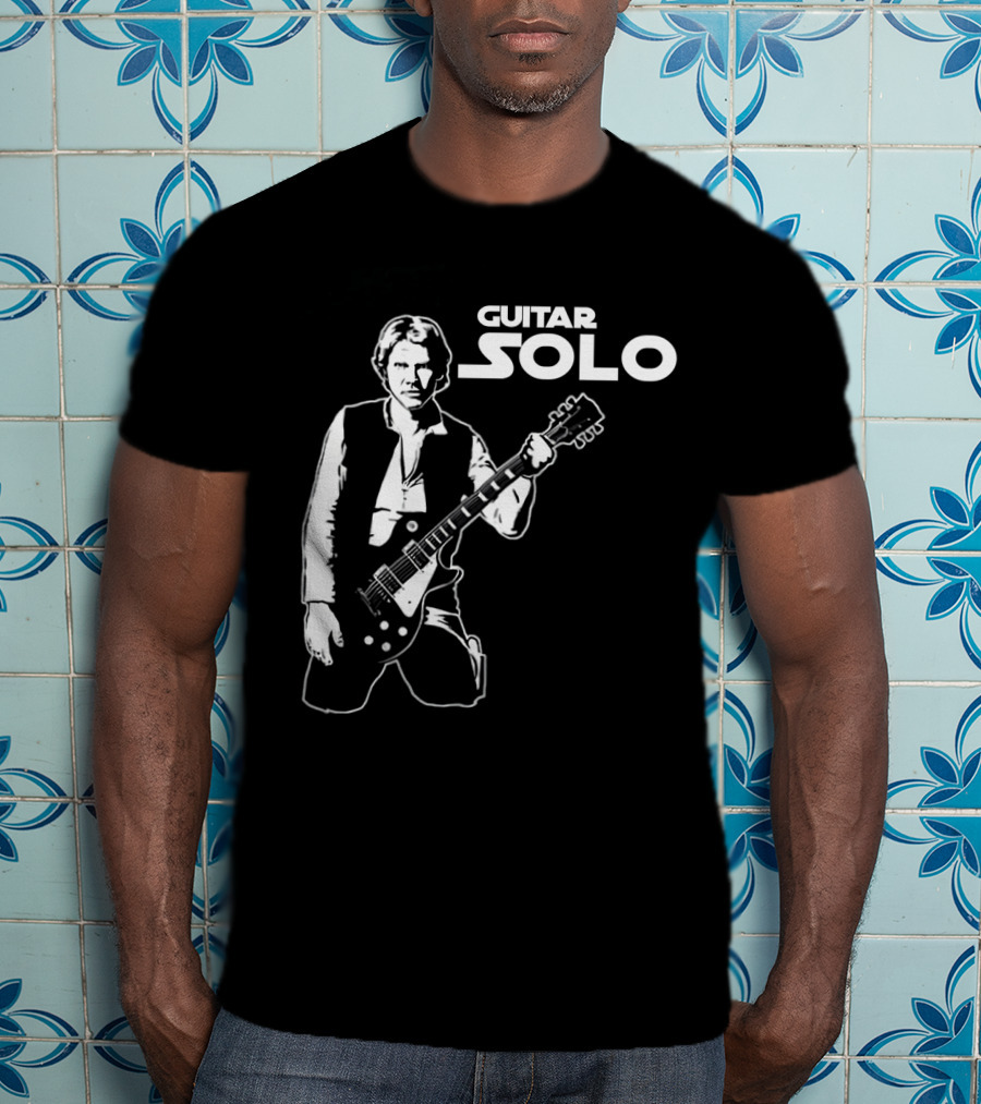 Guitar Solo Star Wars Han Solo With Guitar T-Shirt