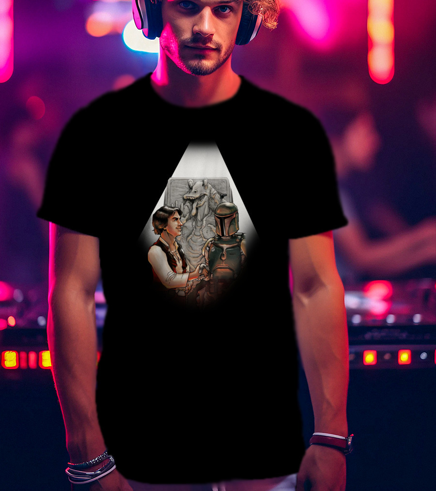 Dark Compromise Boba Fett Han Solo Star Wars Jabba The Hutt Carbonite T-Shirt