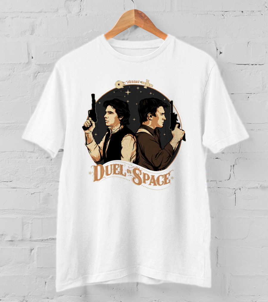 Duel In Space Versus Han Solo Star Wars T-Shirt