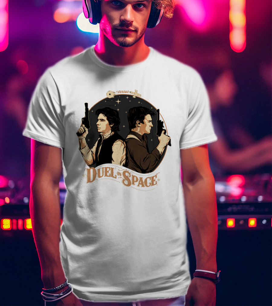 Duel In Space Versus Han Solo Star Wars T-Shirt