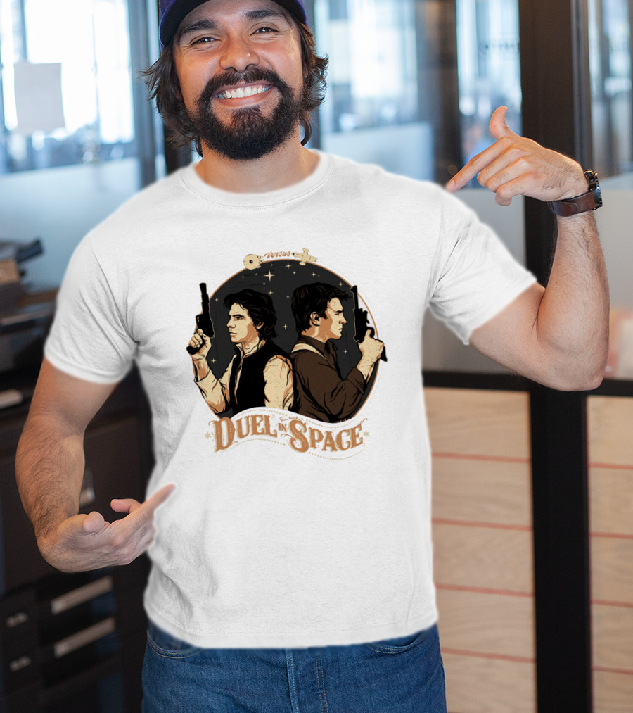 Duel In Space Versus Han Solo Star Wars T-Shirt
