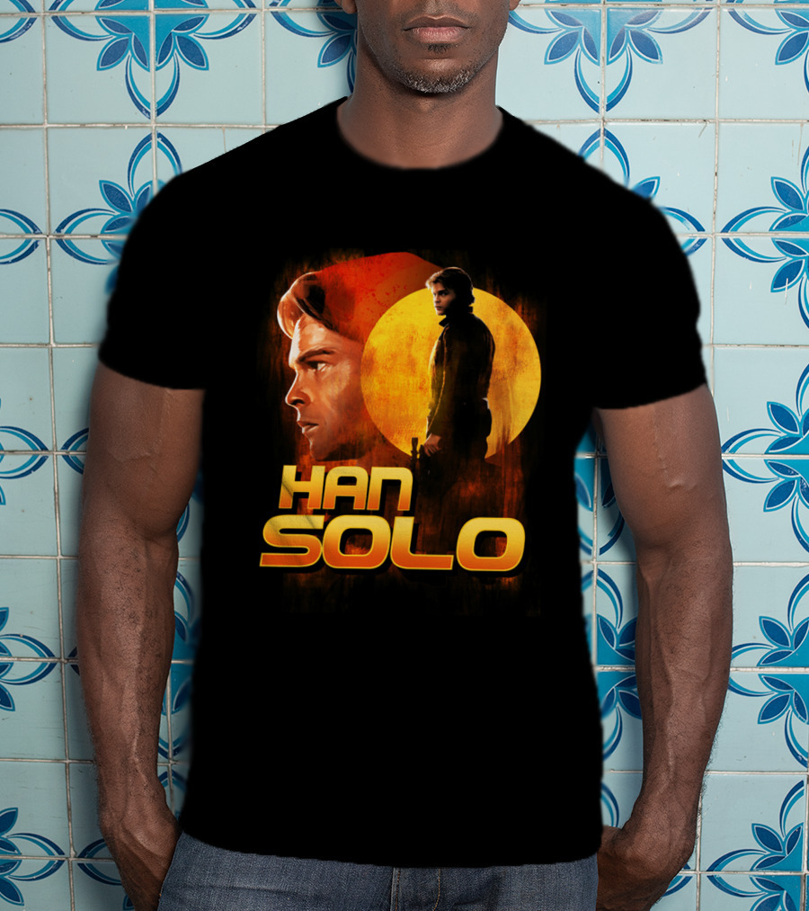 Young And Wild Han Solo Star Wars Iconic Character Graphics T-Shirt
